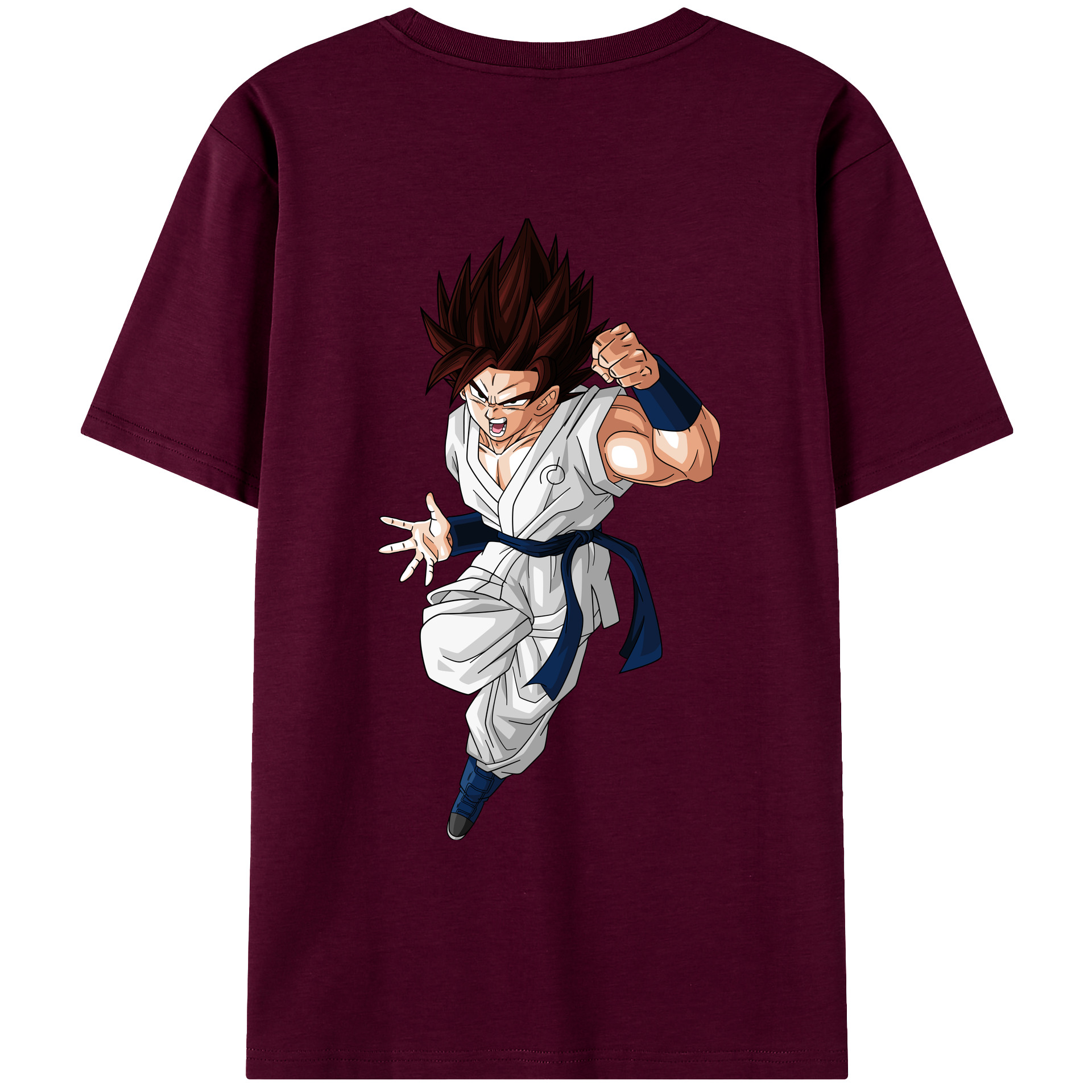 （画像用） ドラゴンボール 孫 悟飯（そんごはん）DRAGON BALL Son Gohan レディース半袖Tシャツ(バックプリント)